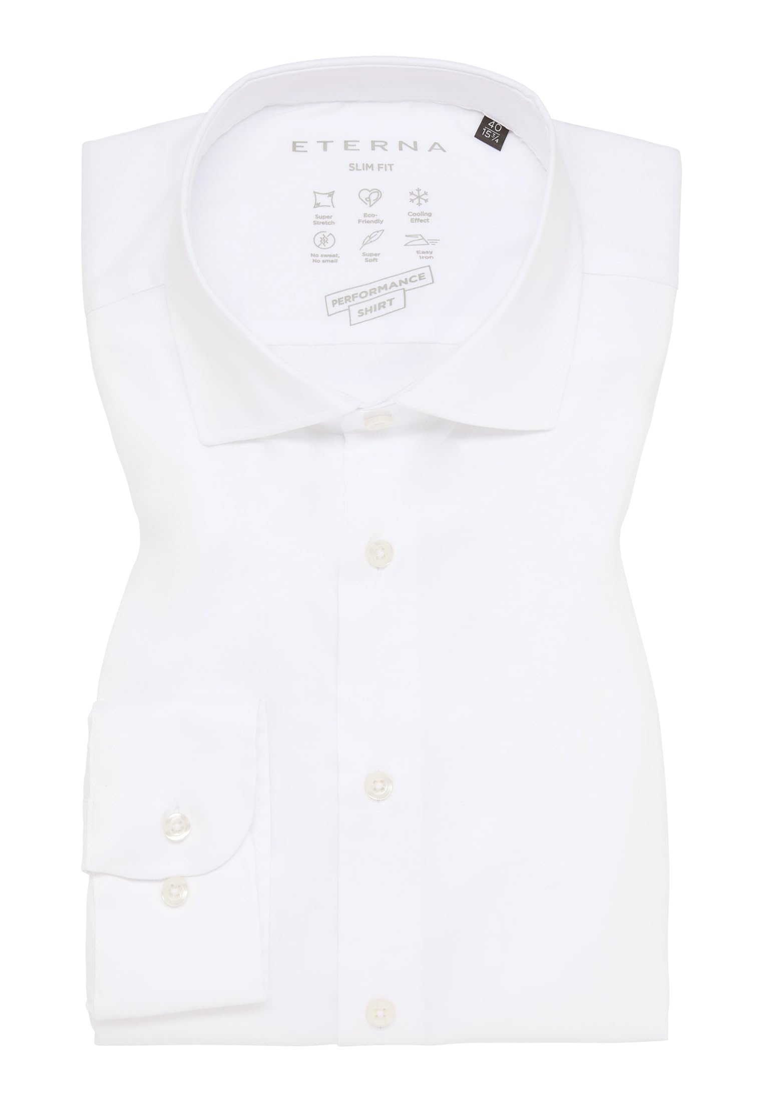 ETERNA Male Performance Shirt unifarben Slim FIT