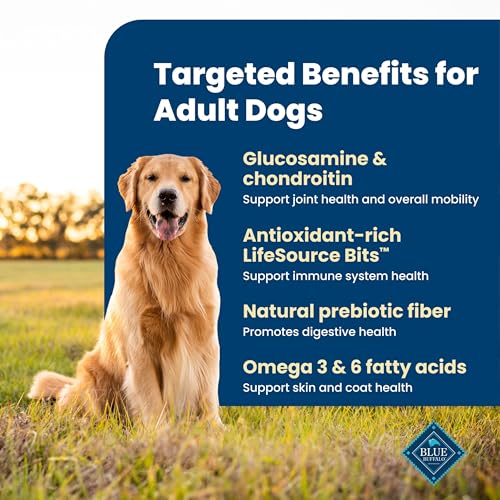 Image of Blue Buffalo Life Protection Formula Beef & Brown Rice Adult Dry Dog Food, Supports Immunity with Antioxidant-Rich LifeSource Bits, Promotes Healthy Muscle Development, Skin & Coat Health, 30 lbs.