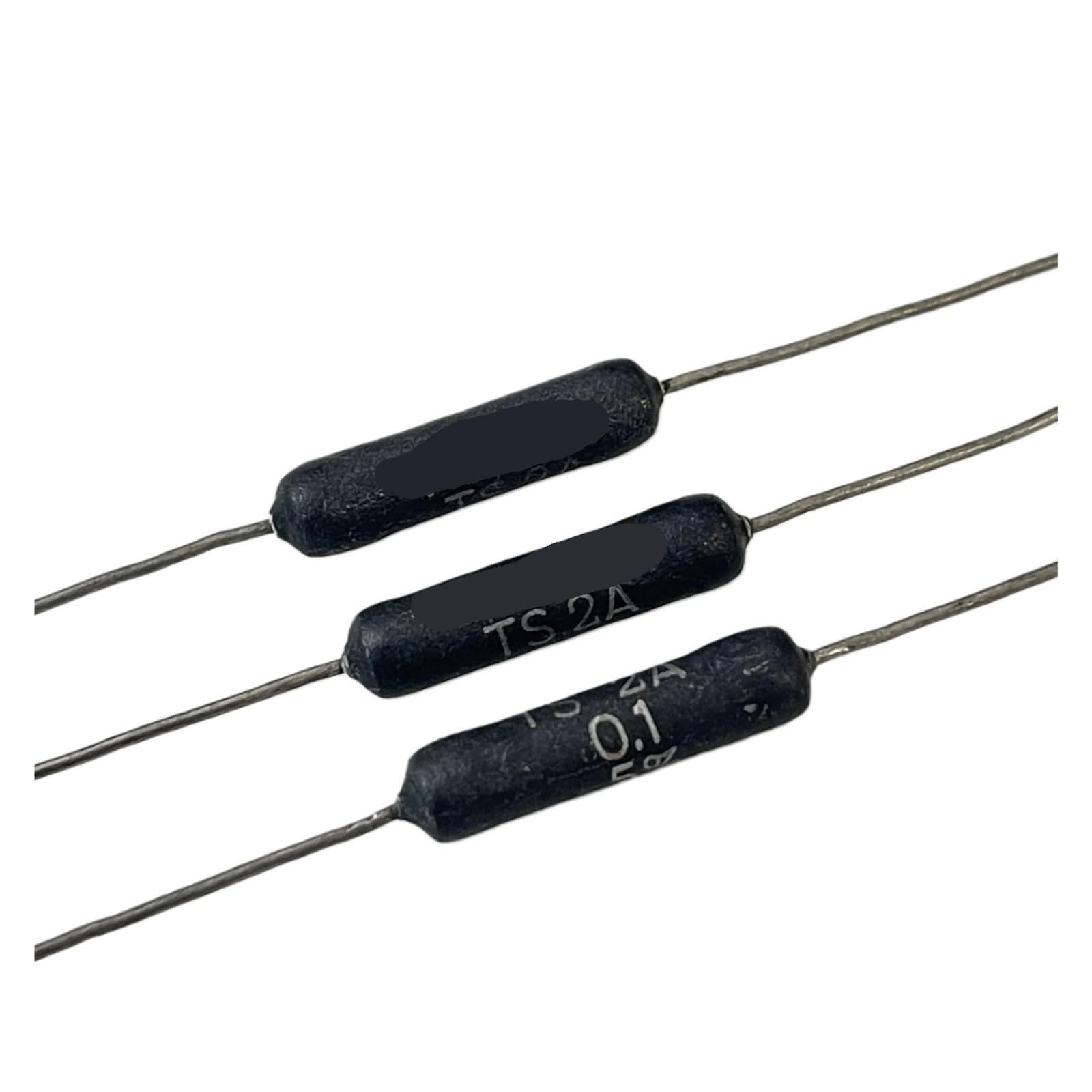 LEOTNNDQ 10pcs TS-2A 0.1R 0.1Ohm 2W 5% copper resistor