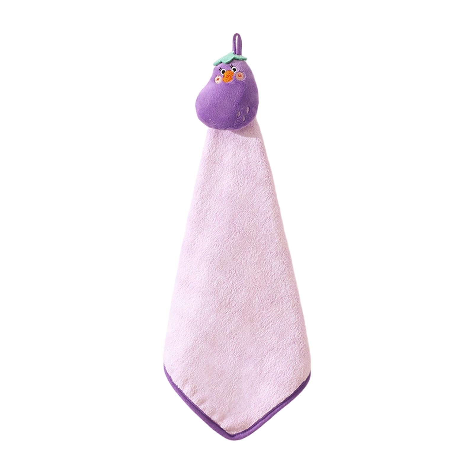 YROHGKPN Adorable Funny Themed Corals Velvets Hanging Towel, High Absorbency Small Towel for Home and Bathroom Use Absorbent Humorous Hand Towels