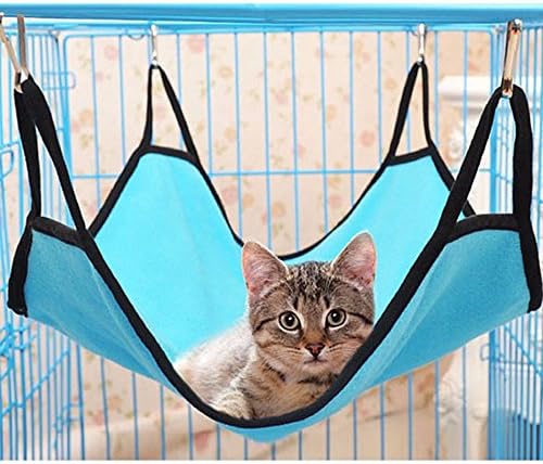 SG Shopping GD Portable Simple Sleeper Hammock for Pet Small Animal Polar Fleece bed Warm and Comfortable Cat Hammock Bed for Pet…