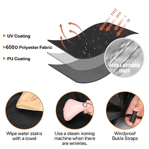 Bâche salon de jardin imperméable anti-UV avec cordon serrage