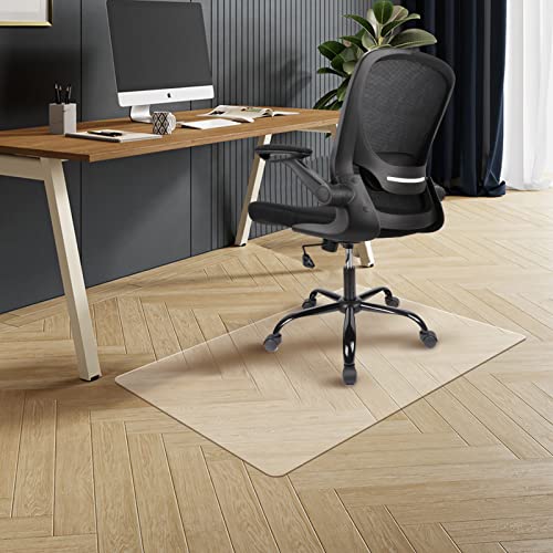 Komene Clear Chair Mat Desk Chair Mat Waterproof Floor Mat Office Chair Mat Thick Vinyl Mat Non Slip Floor Protector Mat for Hardwood Floor Multiple Sizes Chairmats for Tile, Marble, Hardwoods