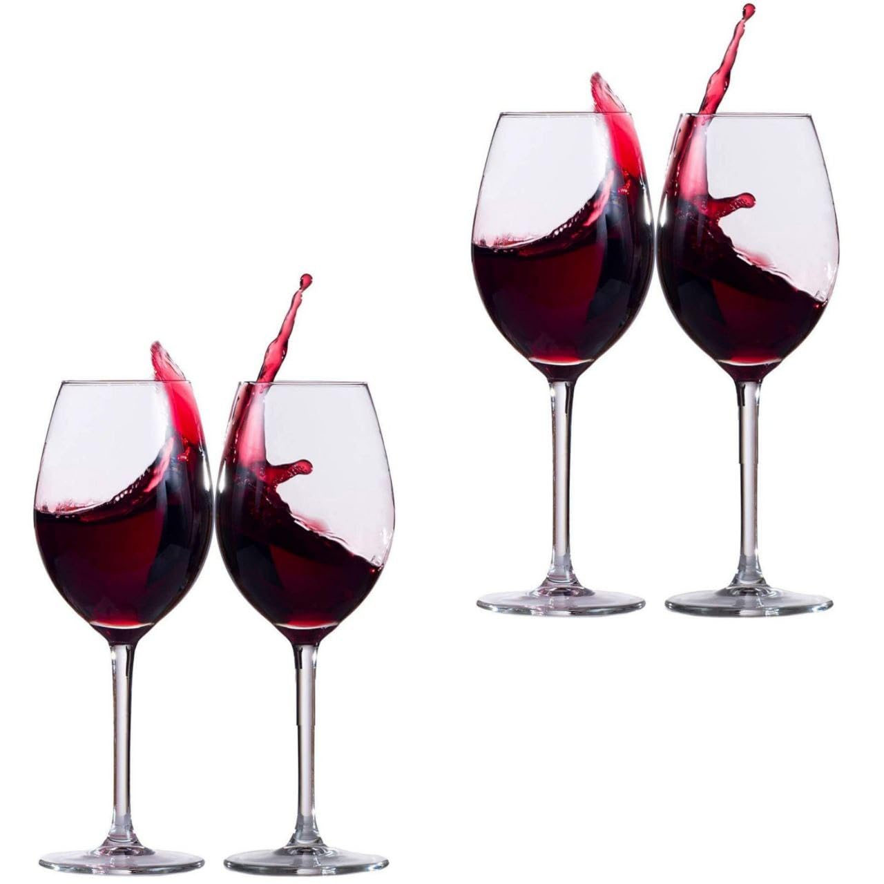 Elegant Red & White Wine Glasses - Set of 2 -9 Elegant Red & White Wine Glasses - Set of 2 -9