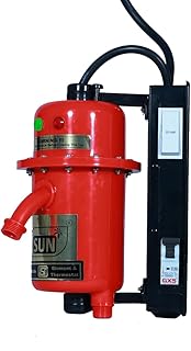 Abirami SUN Switch and MCB Model 1 Liter Instant Water Heater, Geyser Tubular Type (3KW) Shock Proof and Heat resistant with MCB and Switch |ISI Copper Heating Element