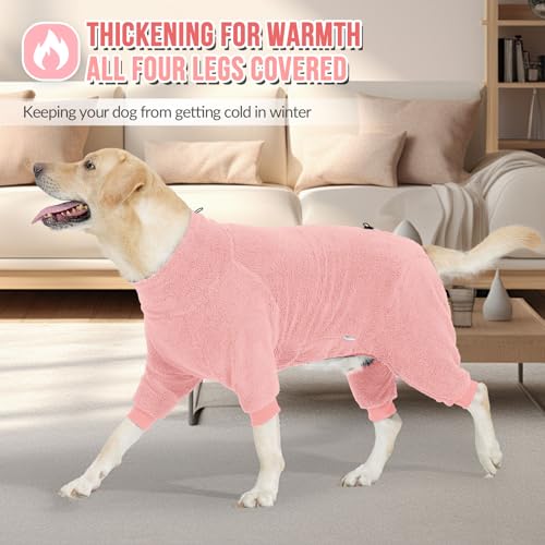 SlowTon Dog Pajamas - Fuzzy Pullover Soft Fleece Full Body Dog Winter Coat - image 4