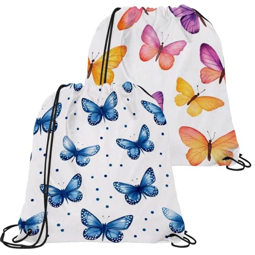 Sac à cordon de serrage pliable multicolore pour homme et femme en voyage