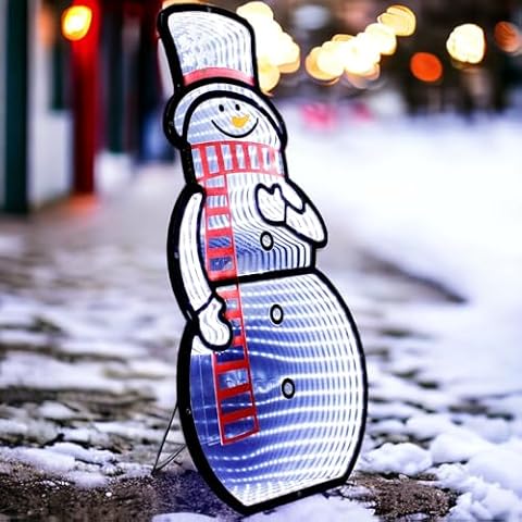 Good Tidings Infinity Lights 36" Snowman Cover