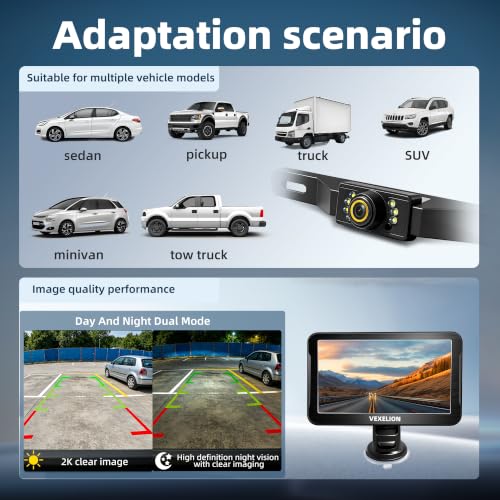 2K Backup Camera with 7