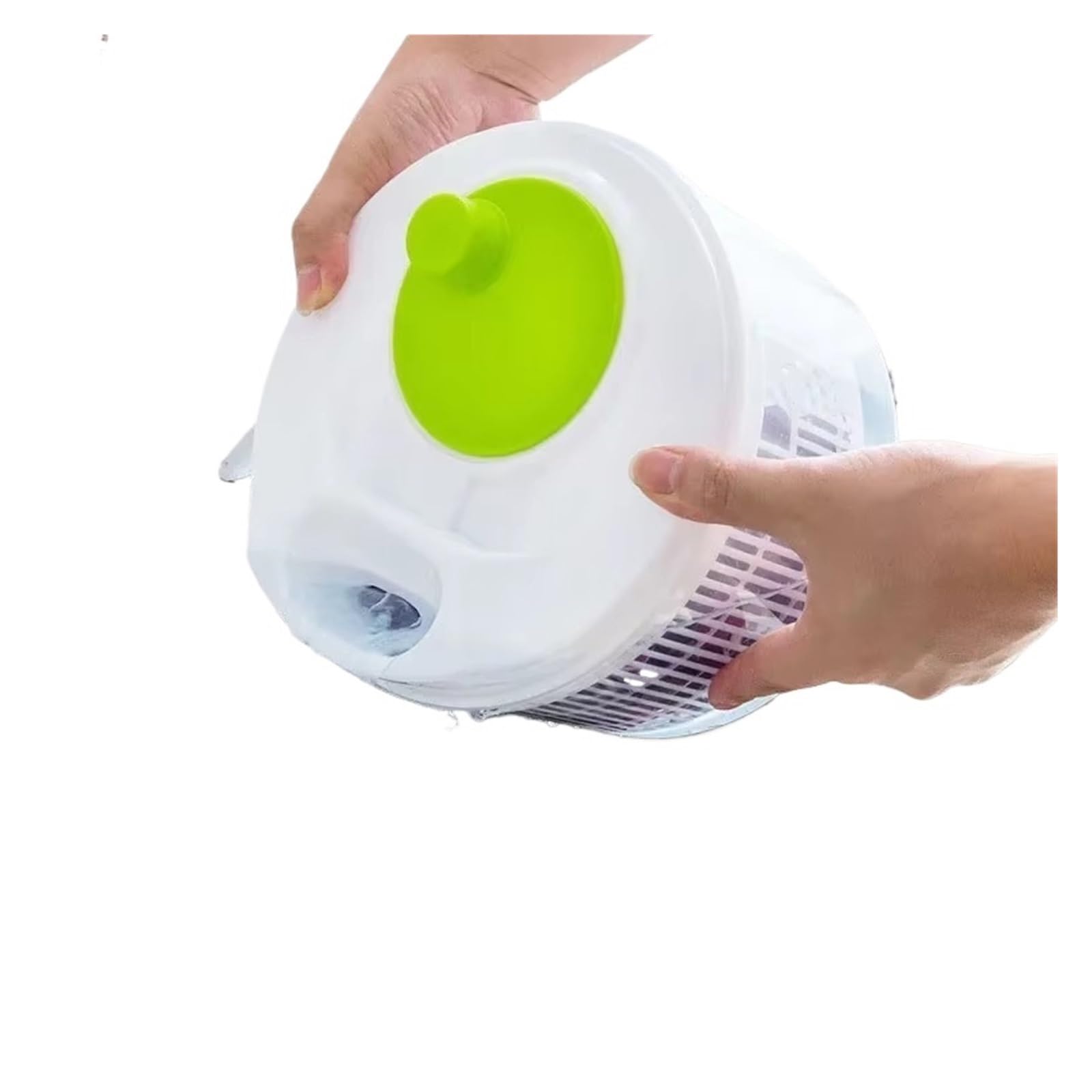 Ensalada Centrifugadora Lechuga Lavadora Secadora Escurridor Fresca(Blue)