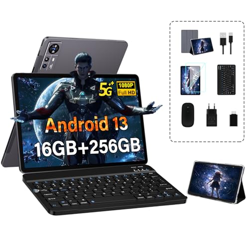 fezawio Tablet 11 Pulgadas 2K Android 13 Tablet 16GB RAM+256GB ROM (TF 512GB)|8600 mAh|5MP+13MP+2MP|...