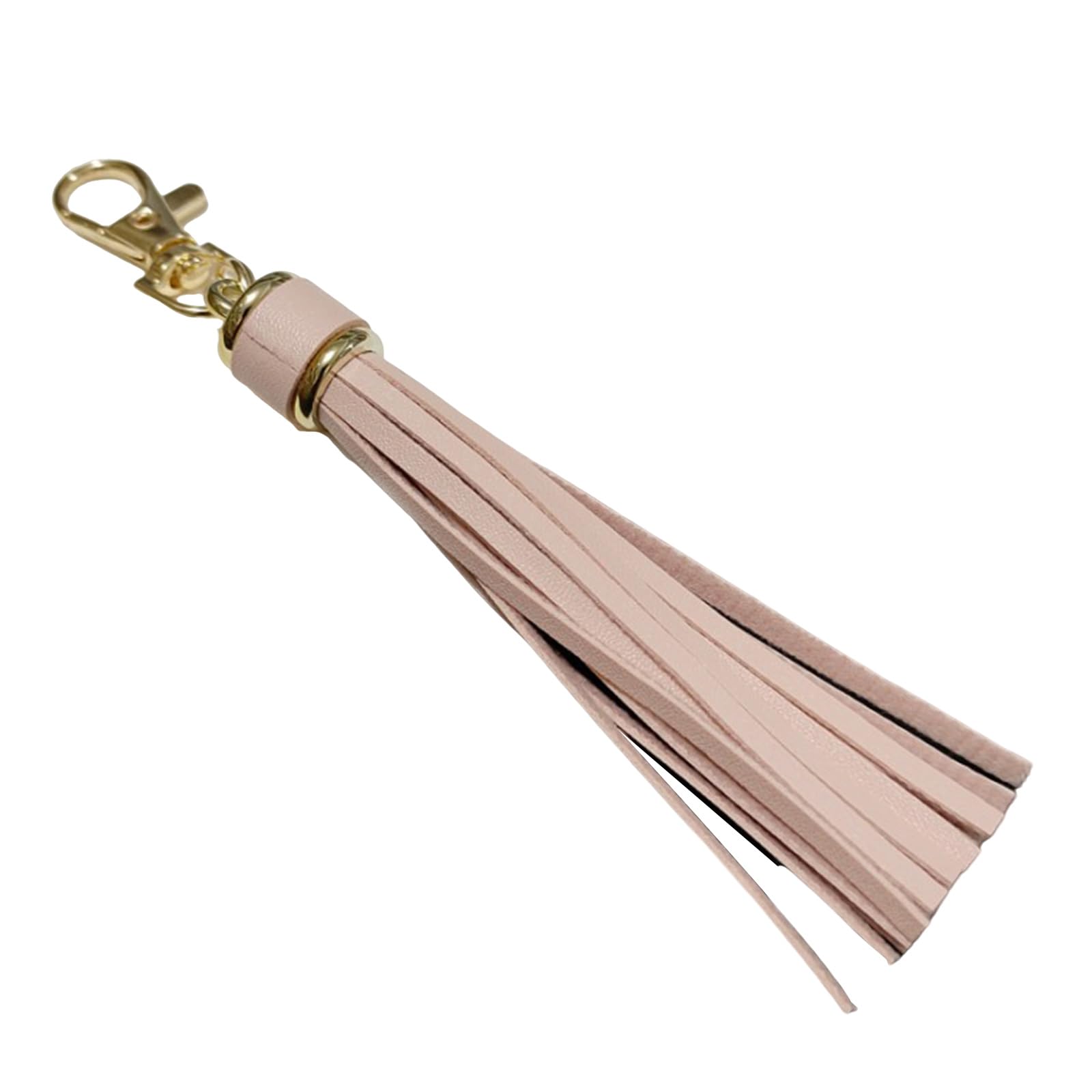 MICFENY Handmade Tassels Keychain Bag Charm Stylish PU Leather Tassels Keychain Pendant With Metal Rings For Secure Attachment