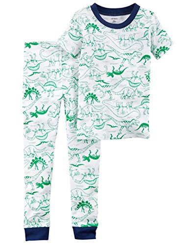 Pyjama en coton Carter's vert 3T idéal pour les nuits fraîches d'un garçon