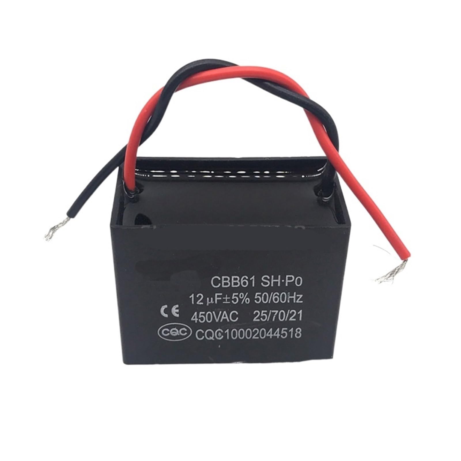 Condensateur CBB61 12uf 450V pour démarrage et fonctionnement de moteur de ventilateur CA