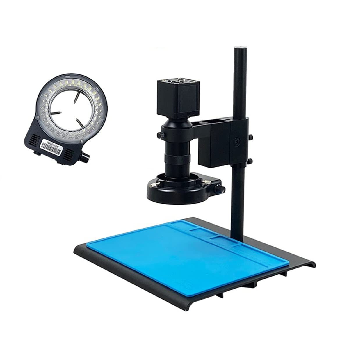 Microscope 13MP HDMI 22MP 38MP Microscope Digital Camera Lens 56 LED Light Workbench Stand(6)