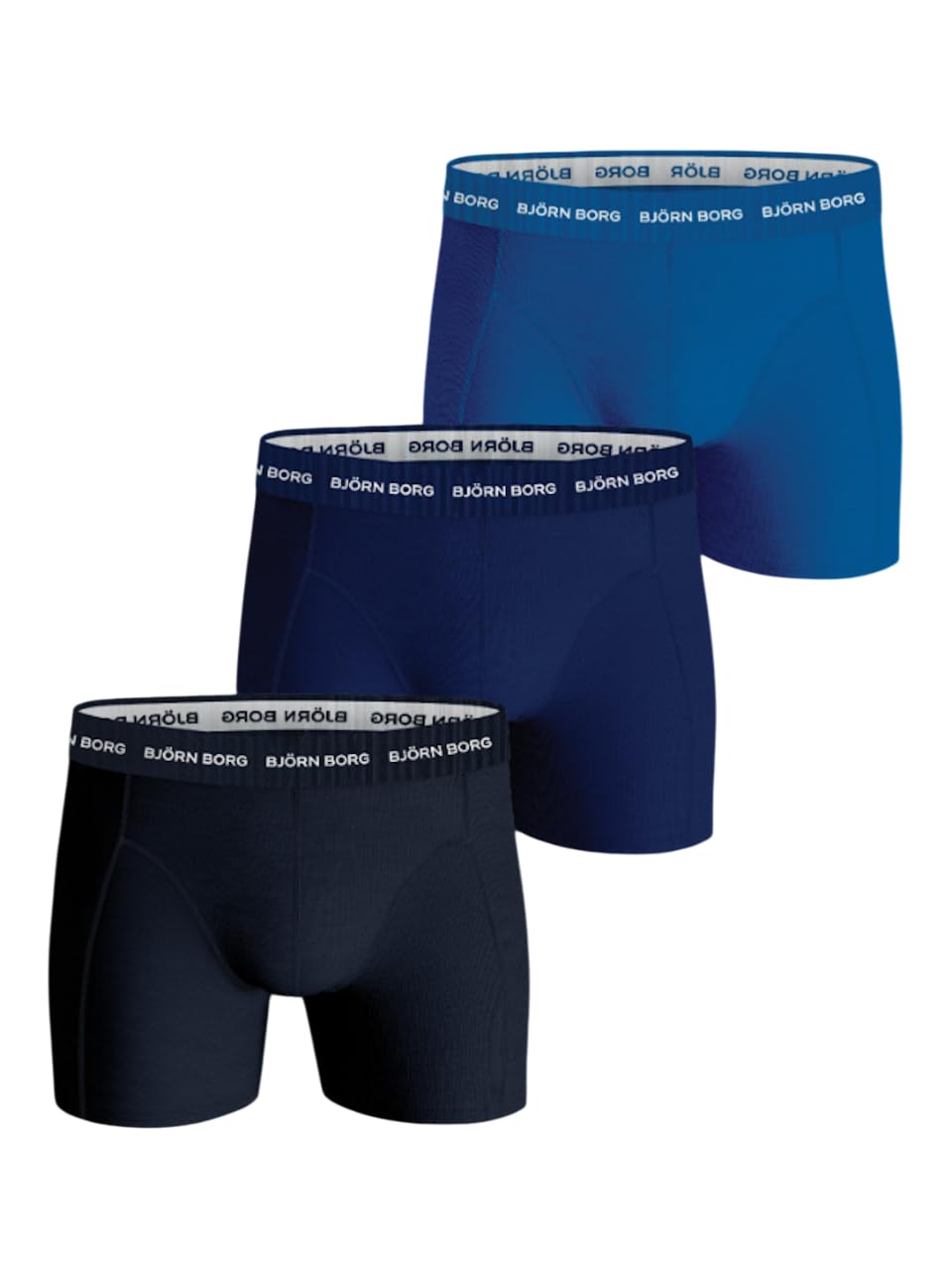 Björn Borg | Bjorn Borg Cotton Stretch Boxer 3P Boxer Briefs for Men - Blue - L