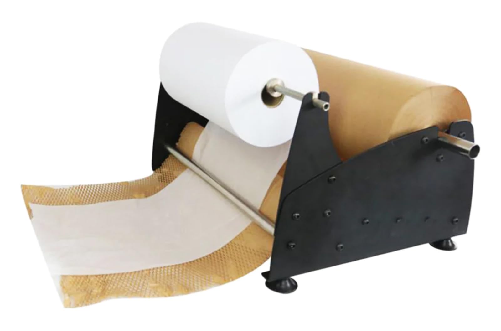 Imballaggi Point - Dispenser in metallo per carta da imballaggio eco – Manuale 68x43x50 cm – Ideale per protezione oggetti fragili e confezionamento – Imballaggi Point – Set 1
