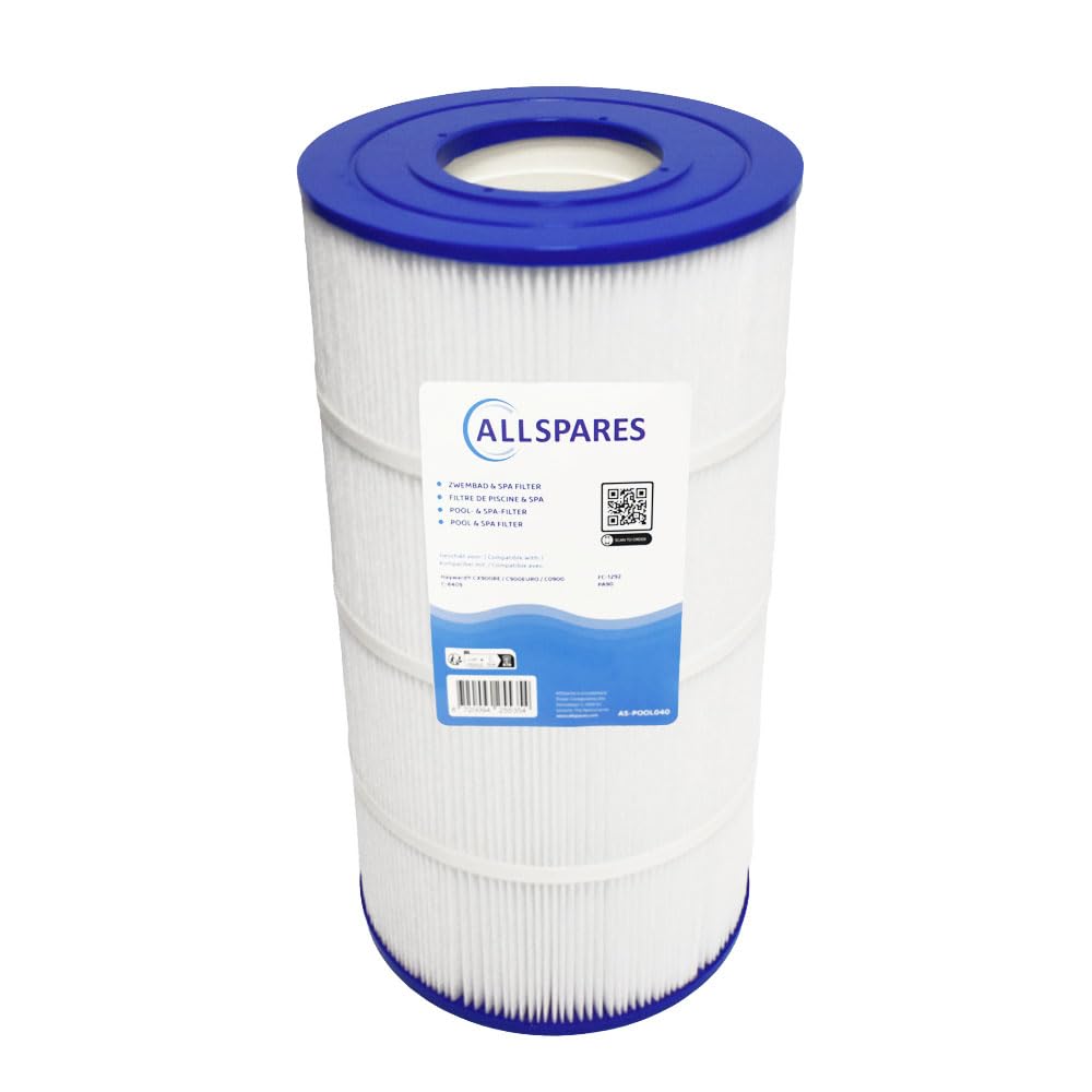 AllSpares Pool wkład filtrujący zamiennik do Hayward C900 Euro | CX900RE | Sta-Rite | Waterway | Ø 230 x 441 mm | średnica wewnętrzna 100 mm