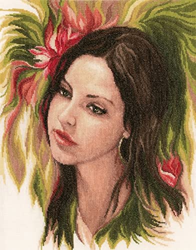 Lanarte PN-0172879 Bewitching Youth Counted Cross Stitch Kit, Cotton, Multi-Colour, 13.2 x 17.2 Inches, Multicoloured