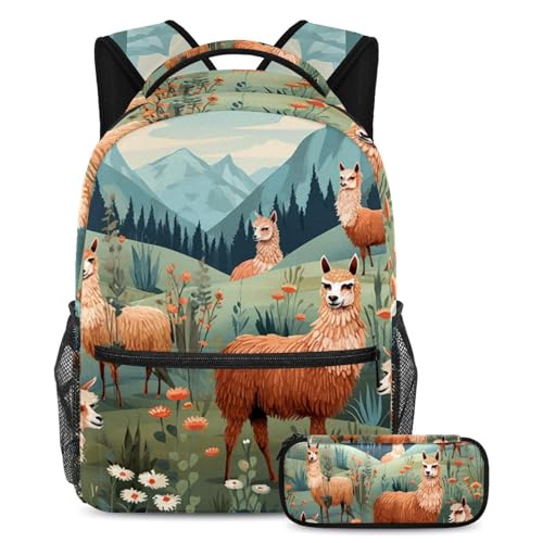 Cartable alpaga coloré idéal pour les cours et les sorties de week-end
