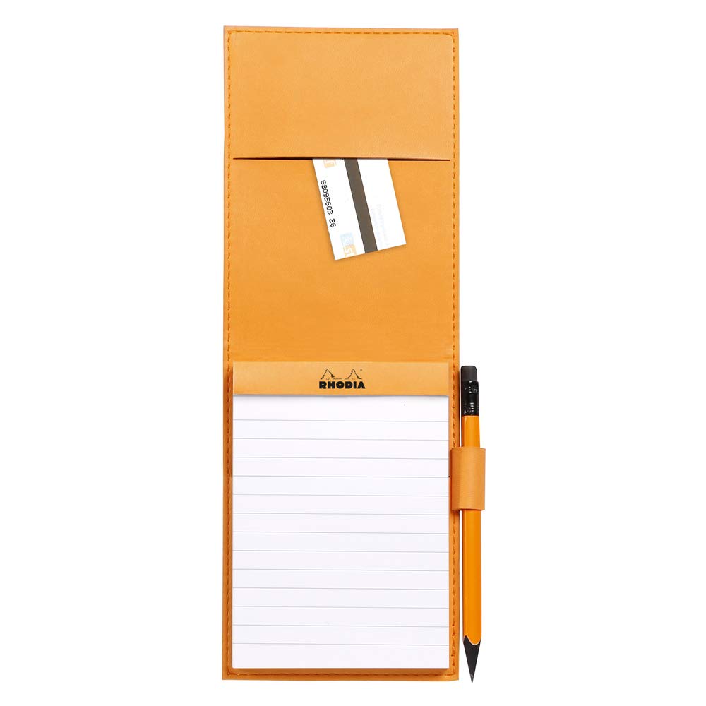 RHODIA 128209C, Clipboard Case + Stapled Notepad N°12 Iris, 8.5x12 cm, Lined, 80 Detachable Sheets - Image 3