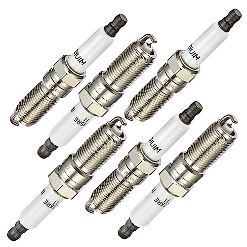 Image of BDFHYK Set of 6 Iridium Spark Plug Compatible with Chevrolet Chevy Trailblazer EXT,Compatible with GMC Envoy,9-7x,Ascender,Rainier,Bravada,Vue 4.2L L6 Replacement for 41-103 ILTR5B11 3474 7437