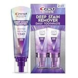 Crest Toothpaste 3DWhite Deep Stain Remover Ultra White - Daily Use - 67mL - Pack of 2