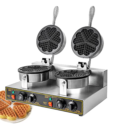 MáQuina Para Hacer Gofres Con Forma De CorazóN De Doble Cabeza Comercial,MáQuina Para Hornear Muffins De Pastel Con Calentamiento A Temperatura Constante De Doble Cara,(0~5 Minutos, 50~250 ℃),B Cover