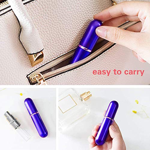 Mini Perfume Atomisers Bottles, Refillable Spray Bottle 5ml Mini Underfill Empty Bottle Travel Container Bottle for Purse Handbag Pocket Luggage (5pcs) - Image 7