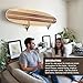 Surfboard Longboard Wall Decoration Décor - Hangs Vertical or Horizontal – Glossy Surface Like a Real Surfboard – Beach House, Coastal Living, Tropical Beach Theme – 66 inches Long Darkwood