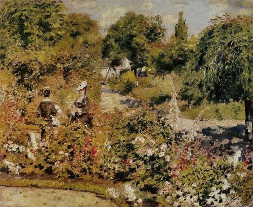 Pinturas famosas lienzos de Renoir Jardín a Fontenay impresión alta fidelidad