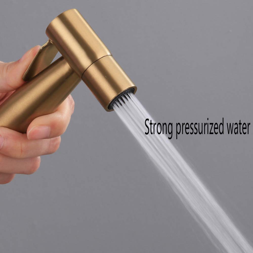 Set di doccetta per bidet in acciaio inox 304, con manico singolo, solo acqua fredda, perfetto per l'igiene personale e la pulizia intima del bagno