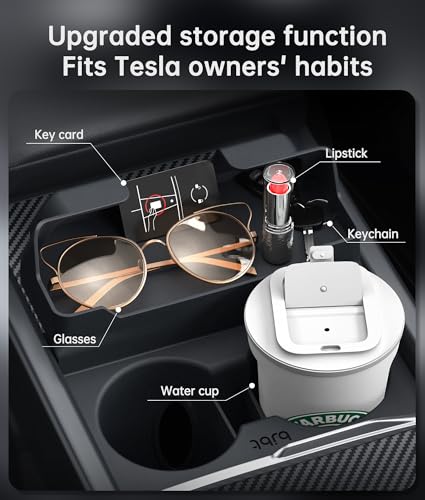 Insertos para portavasos Tesla 2 en 1 negro miniatura 6