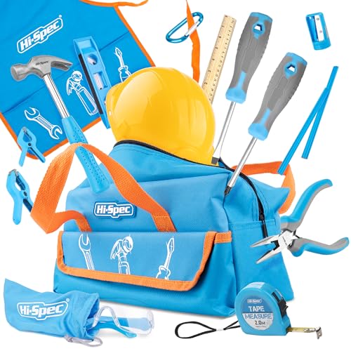 Hi-Spec 18pc Blue Kids Tool Kit Set...