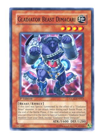 Yu-Gi-Oh! - Gladiator Beast Dimacari (GLAS-EN023) - Gladiators Assault - 1st Edition - Common
