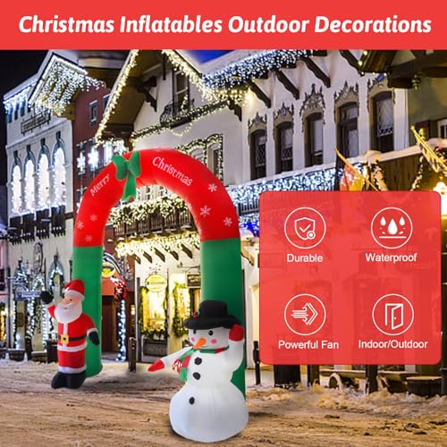 Lumières LED pour décoration de Noël gonflable extérieure 8 pieds étanche - 6