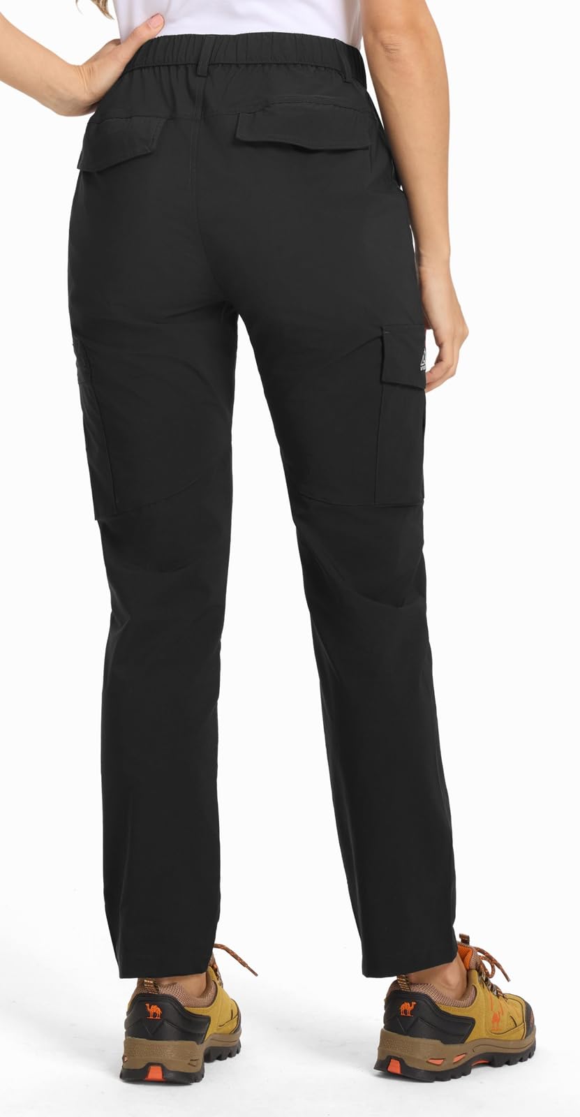 Rdruko Wanderhose Damen Trekkinghose Outdoorhose Leichte Funktionshose Schnelltrocknend Wasserdicht UV-Schutz Cargohose Atmungsaktiv Jogginghose