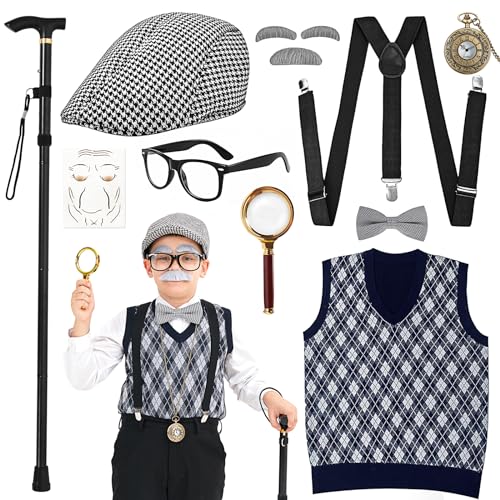 Disfraz de Abuelo para Niños MGparty miniatura 1