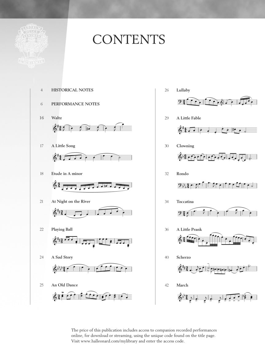 Dmitri Kabalevsky - Thirty Pieces for Children, Op. 27 - Book with Online Media with Recordings of Performances Schirmer Performance Editions