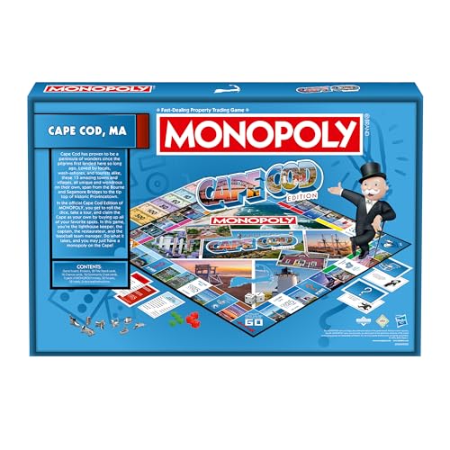 Monopoly Cape Cod Edition juego de mesa para 2-6 jugadores miniatura 6