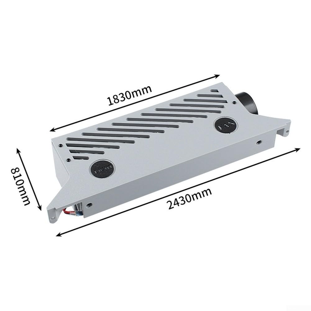Ventilador de aire de flujo cruzado, paquete de 1, ventilador de refrigeración auxiliar X-Axis para impresoras 3D, flujo de aire circunferencial uniforme, control de velocidad inteligente de modo