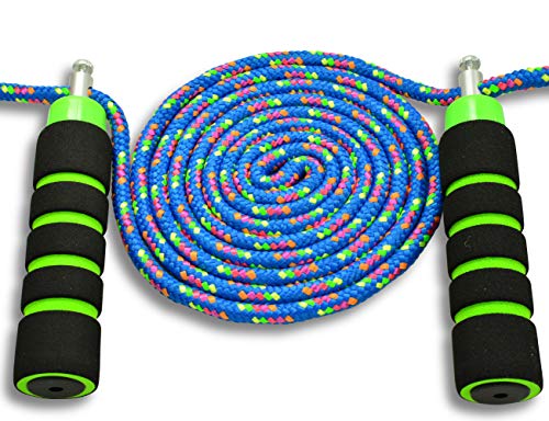 Anna's Rainbow Double Dutch Jump Rope - 14ft Long Skipping Rope for Indoor/Outdoor/Playground