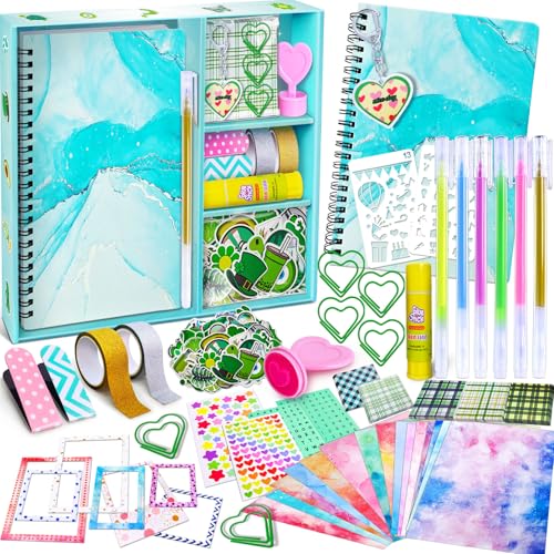 PATIFEED Kit de Diario de Bricolaje, Set Scrapbooking para Niños, Regalos de Diario para Niñas de 8 9 10 11 12 13 14 Años