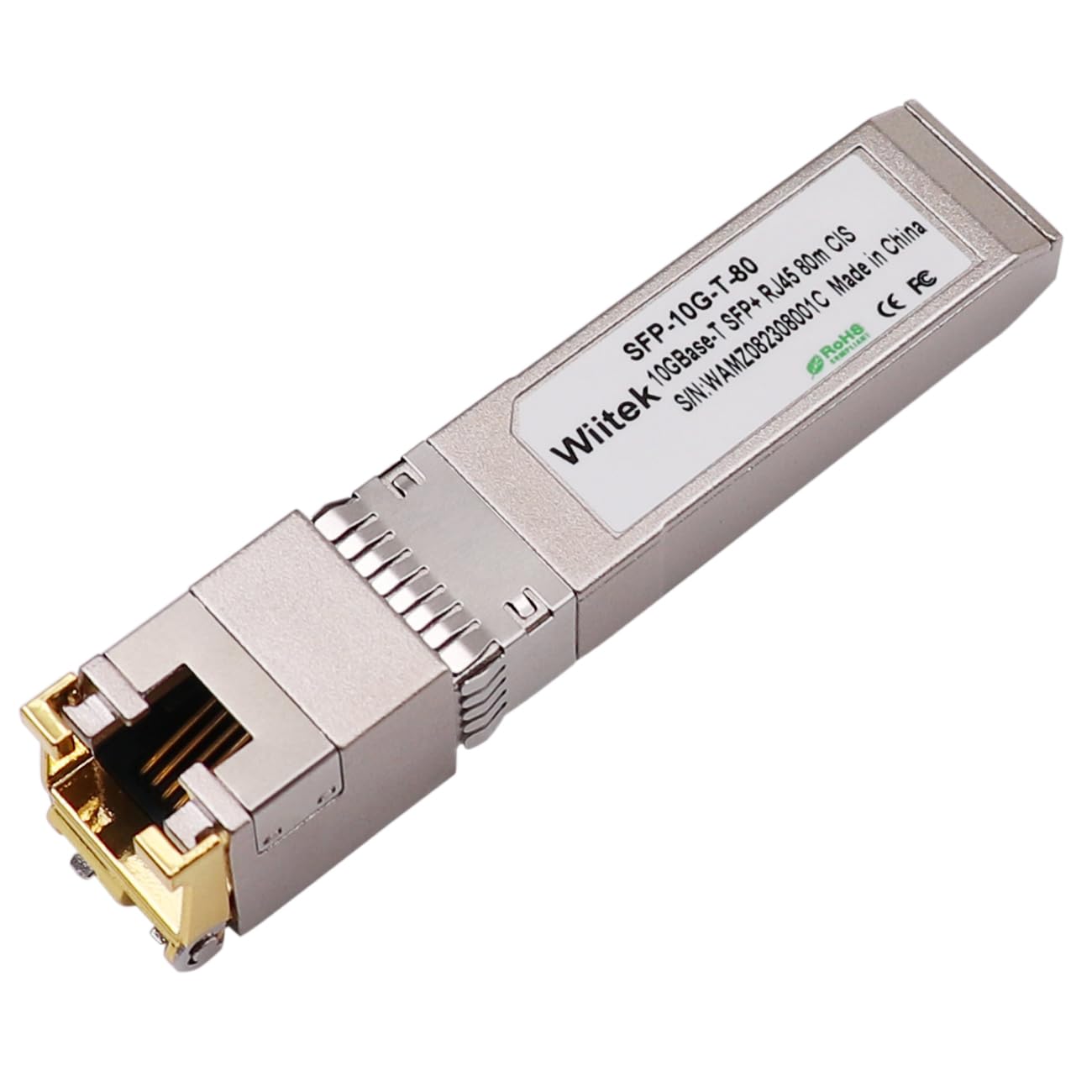 Amazon.com: Wiitek 80 Meters, 10Gbps SFP+ to RJ45 Modules, 2.5G/5G