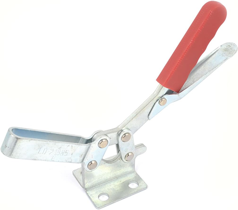 Quickly Holding Clamps U Shaped Bar Red Plastic Covered Handle Horizontal Toggle Clamp Toggle Clamps 3000N LD-21385