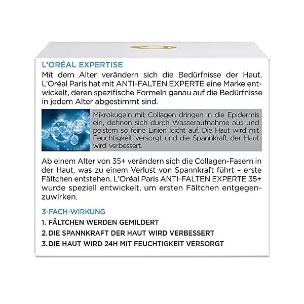 L'Oréal Paris Feuchtigkeitspflege für das Gesicht, Pflegende Anti-Aging Creme mit Kollagen Biosphären, Mildert Fältchen… – Bild 10