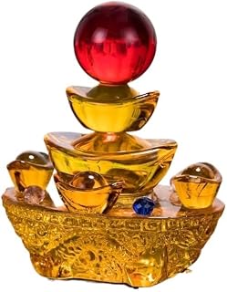 Lingotes de color amarillo dorado, árbol de la fortuna, adornos de árbol de la suerte, artesanía de cristal, adornos de coche, decoraciones interiores de coche, accesorios de adorno ( Size : Style1 )