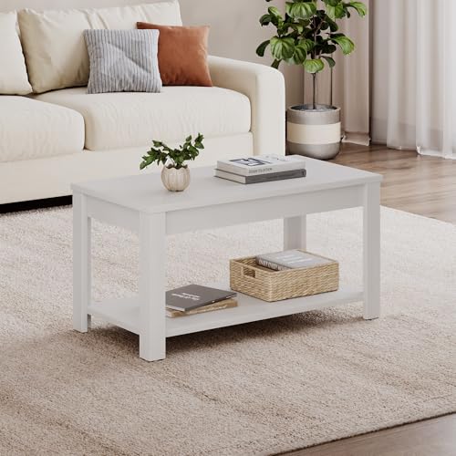 Image of Wakefit Armon Engineered Wood Coffee Table - Frosty White