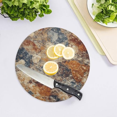 Tempered Glass Cutting Board, Abstract Granite Print Glass Cutting Board Small Cutting Board Portable Chopping Board - Image 4