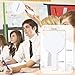 Seajan 100 Pcs Auction Bidding Paddles Bulk Answer Numbers Voting Blank Fans Dry Erase Boards Doubled Sided Handheld for Back to School Supplies(Round)